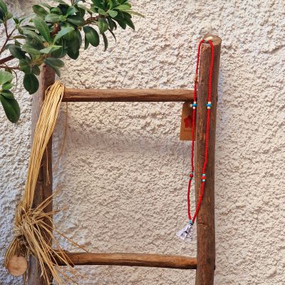 Hanami Red Beaded Necklace...